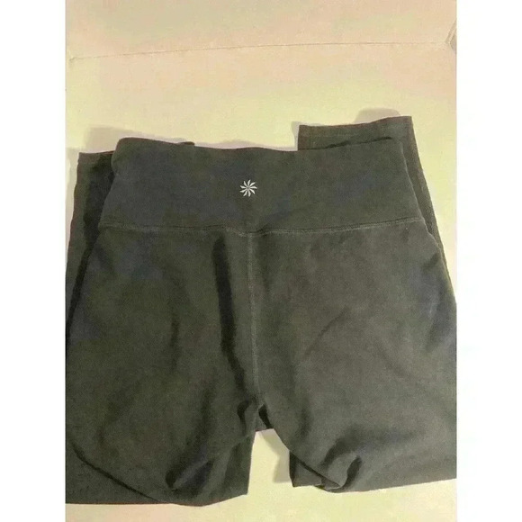 Athleta Capri Leggings Solid Black High Waisted Pocket Cropped Size S - Picture 3 of 8